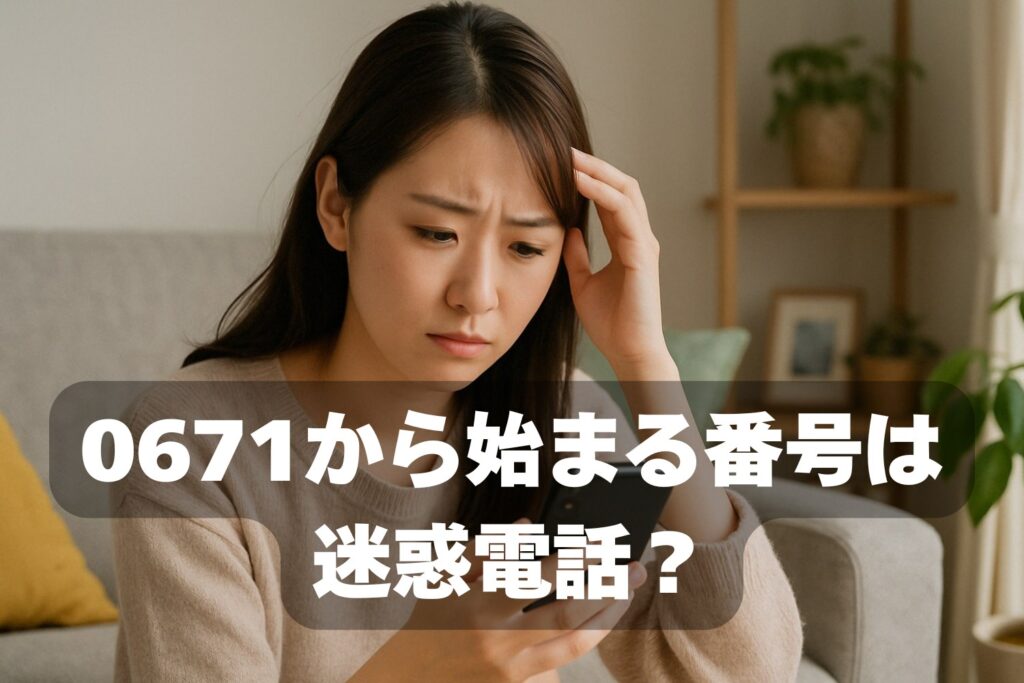 0671迷惑電話